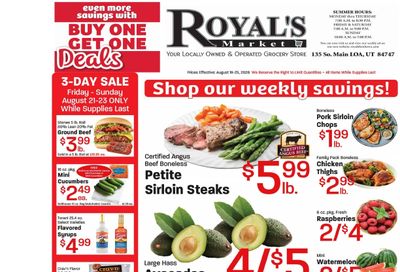 Royal's Market Weekly Ad August 19 - 25, 2026