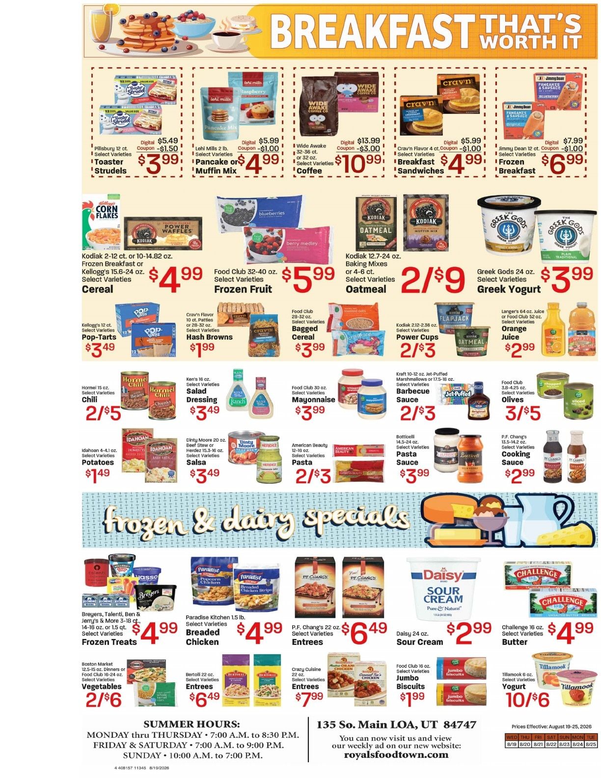Royal's Market Weekly Ad August 19 - 25, 2026