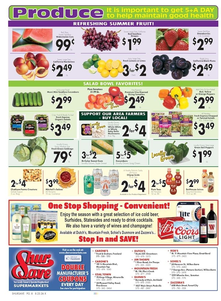 Carone's Freeland Weekly Ad August 23 - 29, 2026