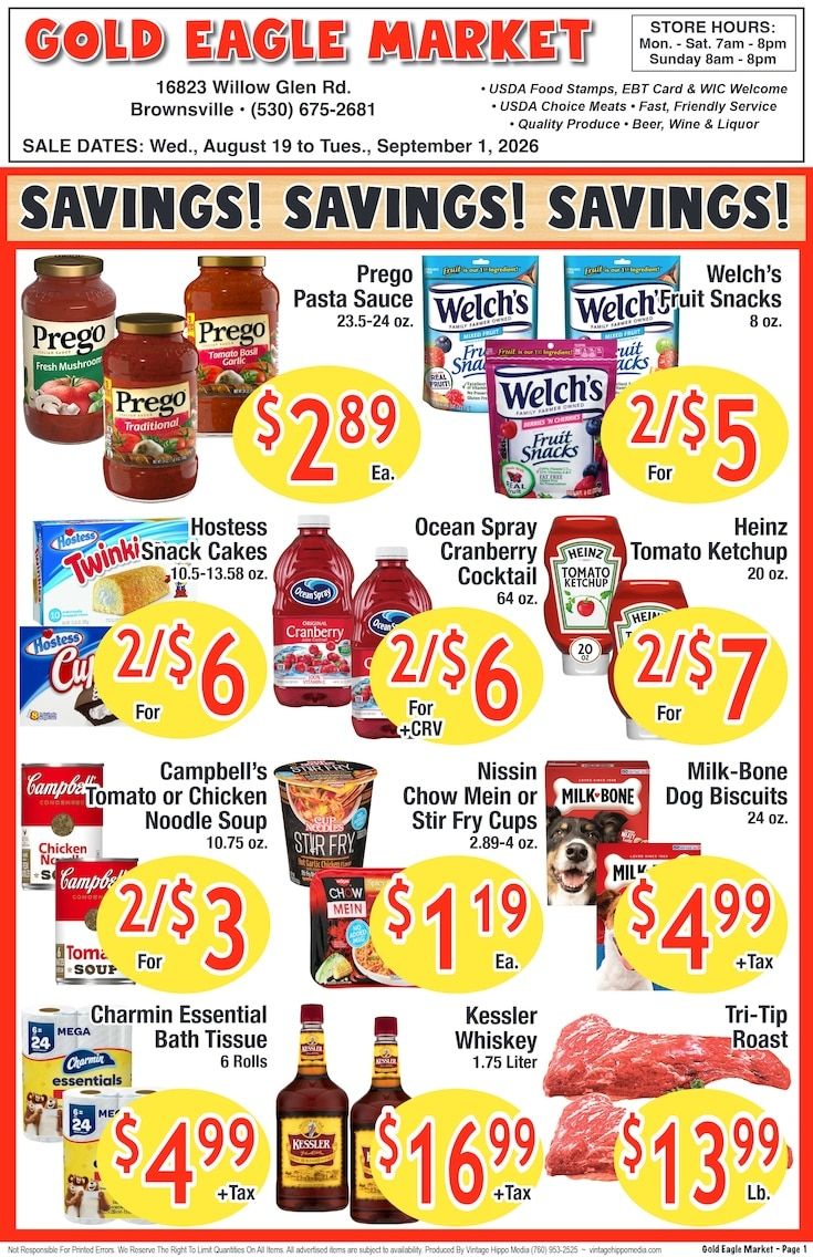 Gold Eagle Market Weekly Ad August 26 - September 1, 2026