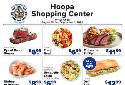 Hoopa Shopping Center Weekly Ad August 19 - September 1, 2026