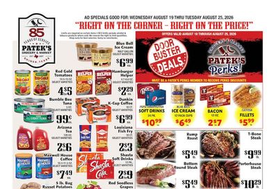 Patek's Grocery Weekly Ad August 19 - 25, 2026