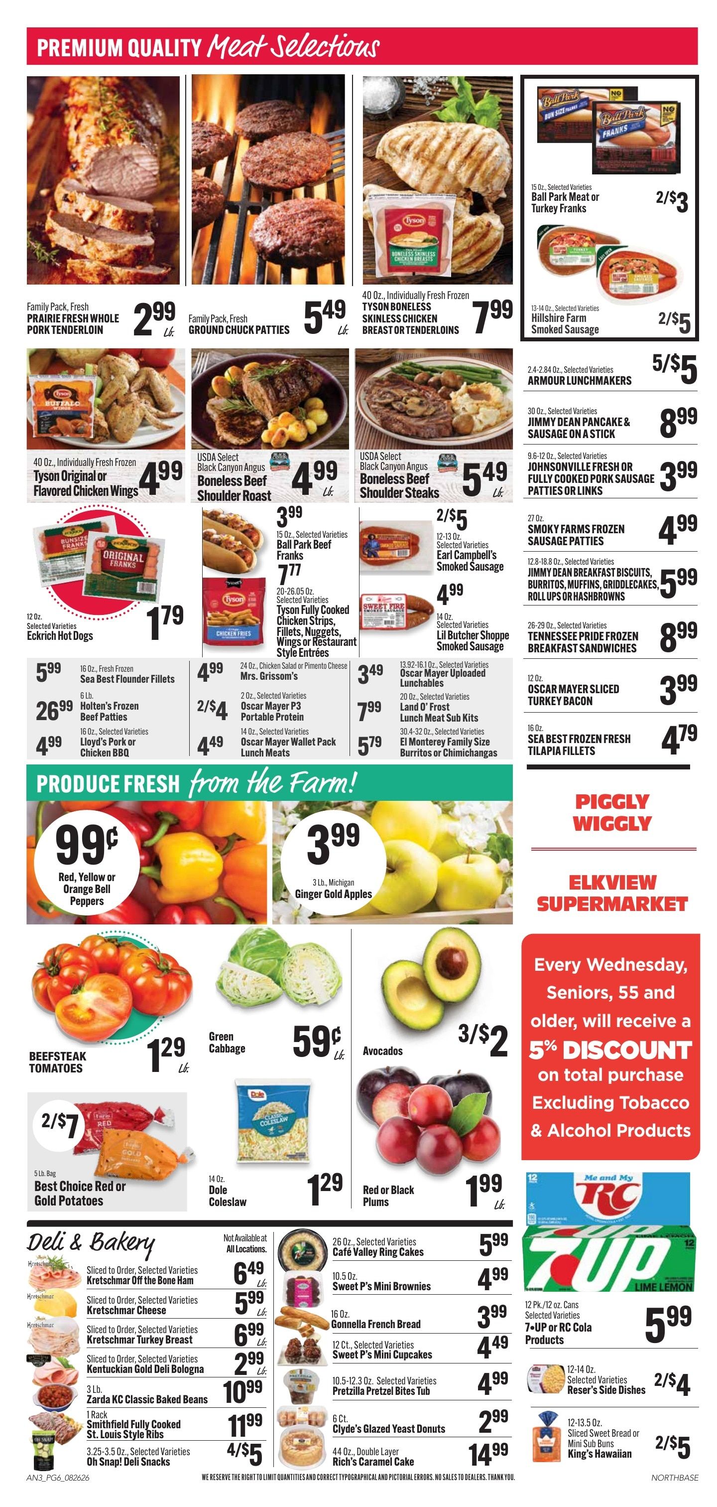 Elkview Supermarket Weekly Ad August 26 - September 1, 2026