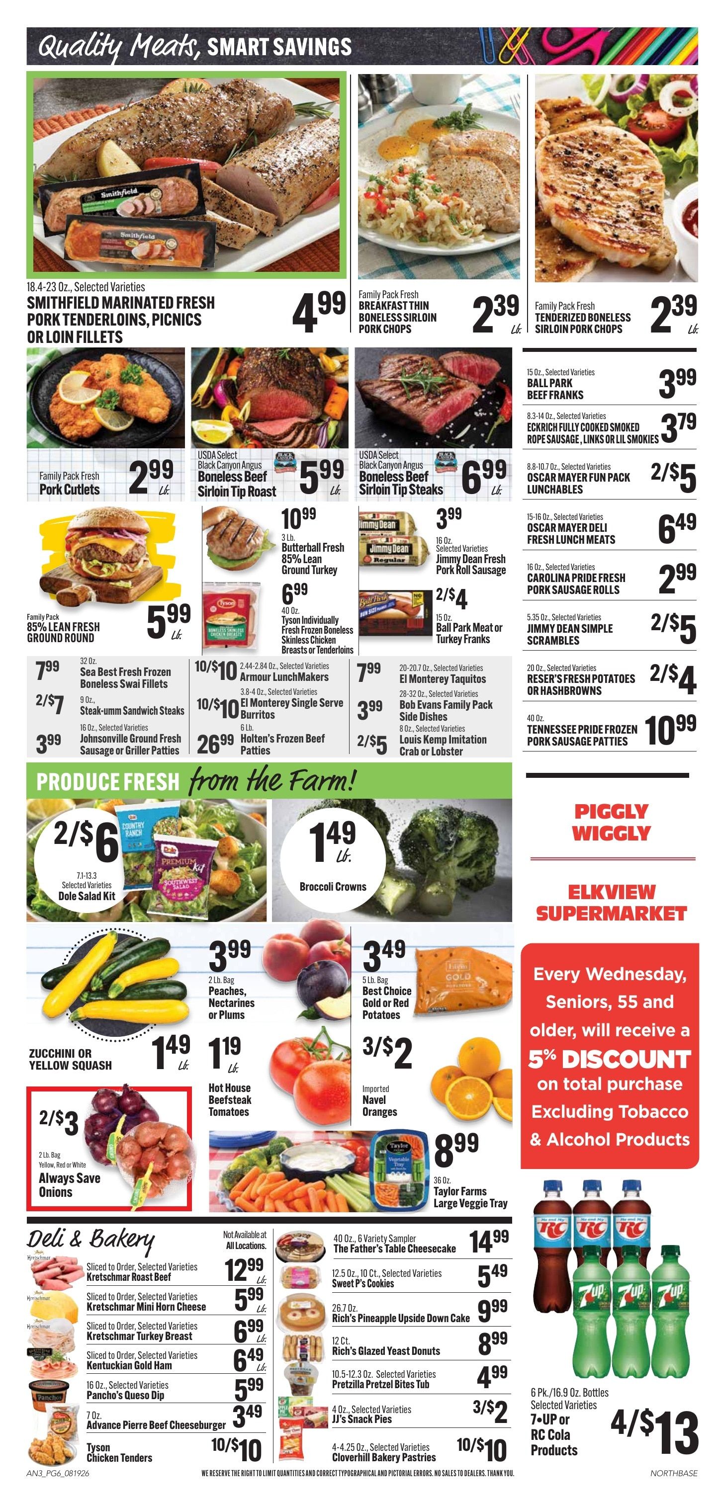 Elkview Supermarket Weekly Ad August 19 - 25, 2026