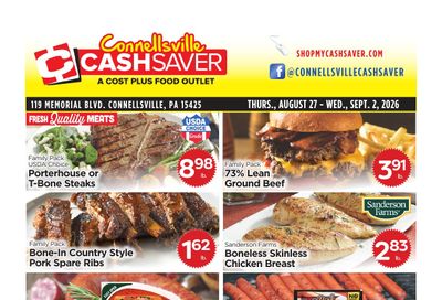 Cash Saver Connellsville Weekly Ad August 27 - September 2, 2026