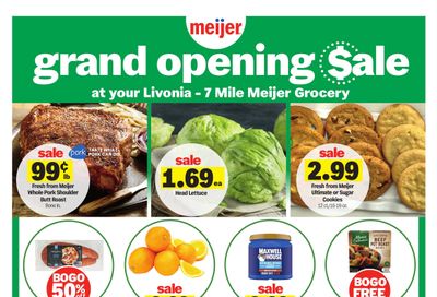 Meijer (MI, OH) grand opening sale Weekly Ad August 26 - September 1, 2026