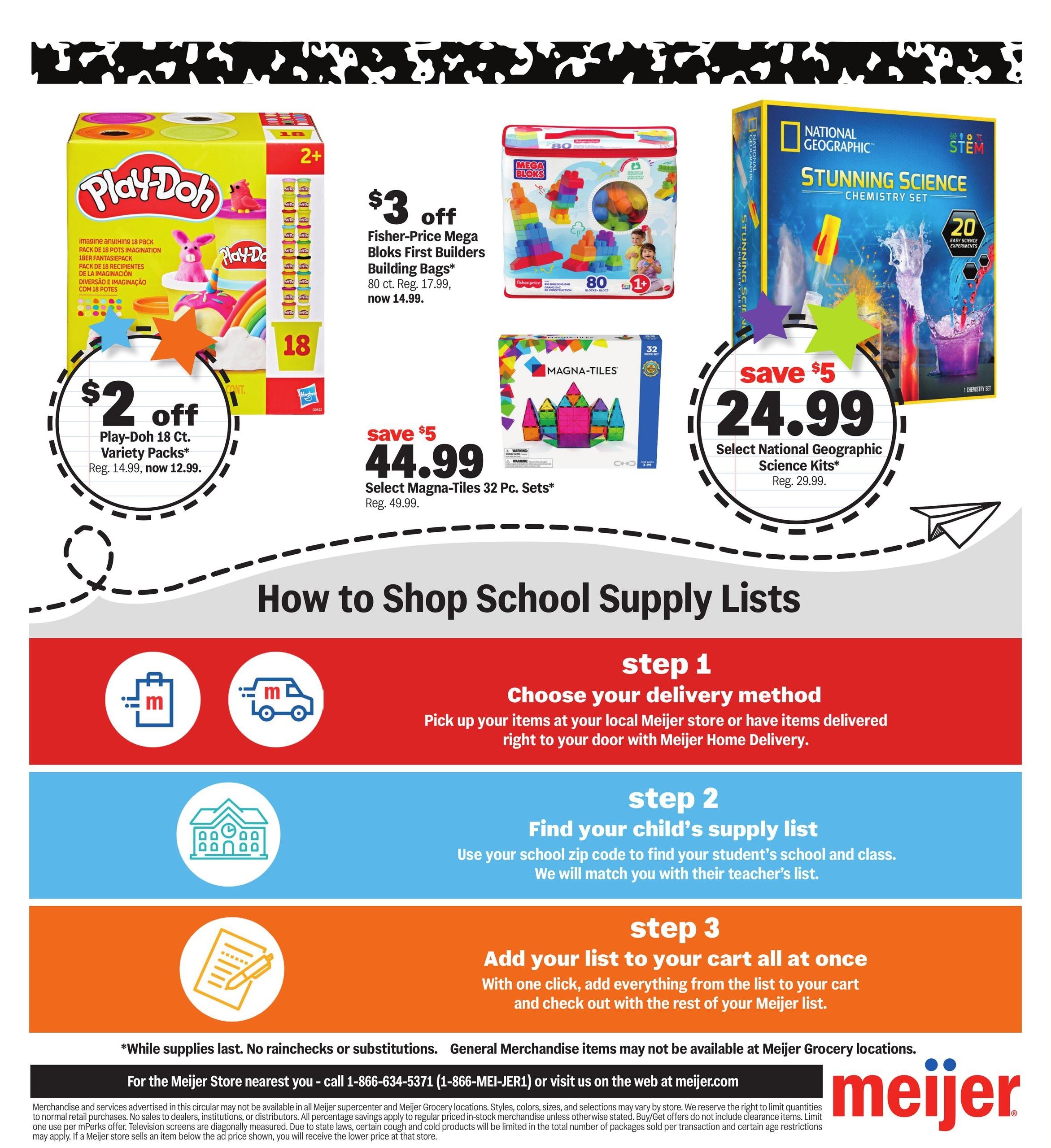 Meijer (Alsip Area, IL) school deals under $1 Weekly Ad August 26 - September 8, 2026