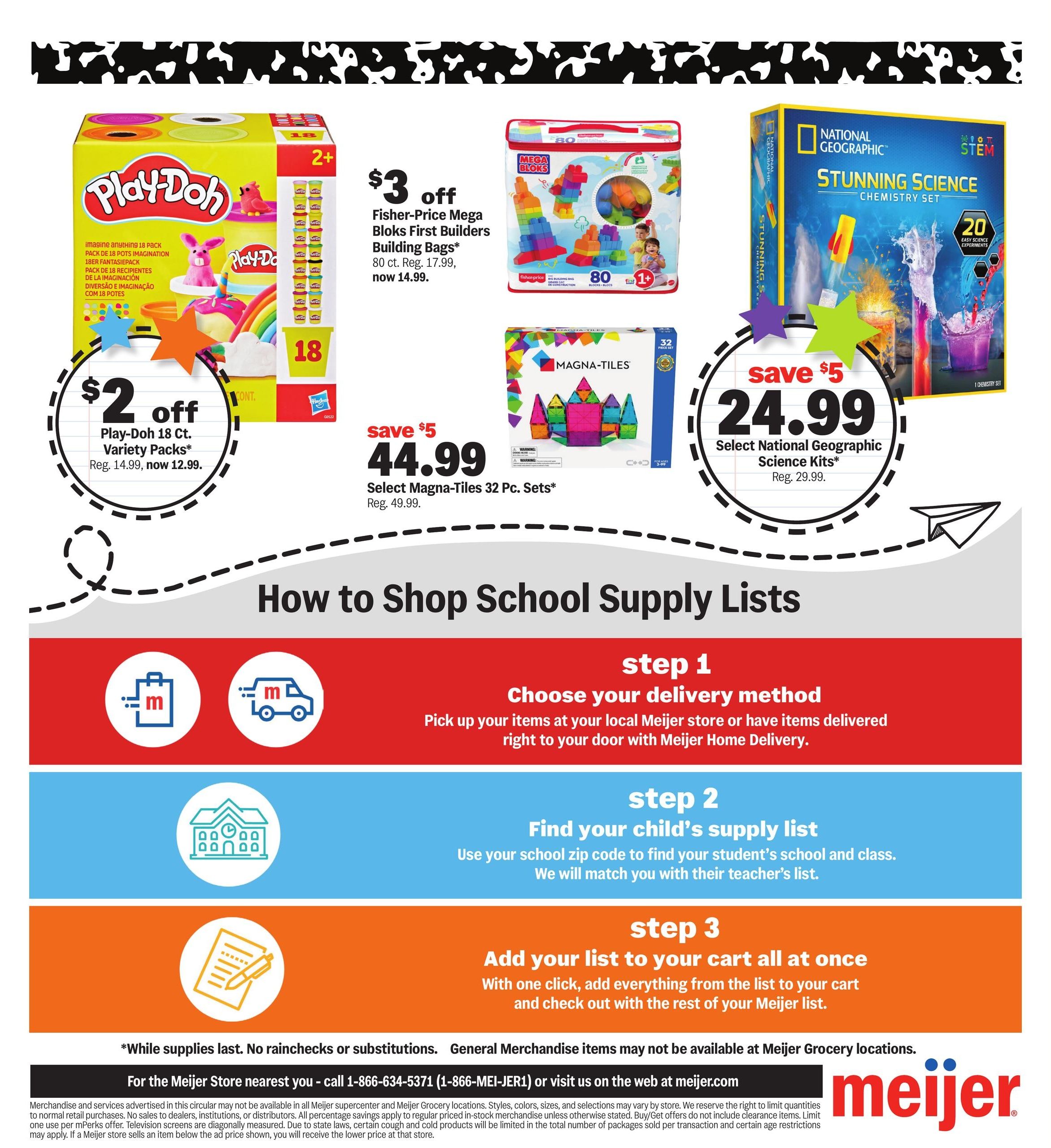 Meijer (Algonquin Area, IL) school deals under $1 Weekly Ad August 26 - September 8, 2026