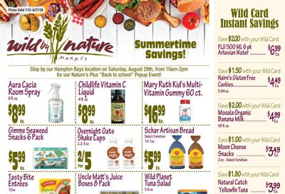 Wild by Nature Monthly Savings Weekly Ad July 31 - August 27, 2026