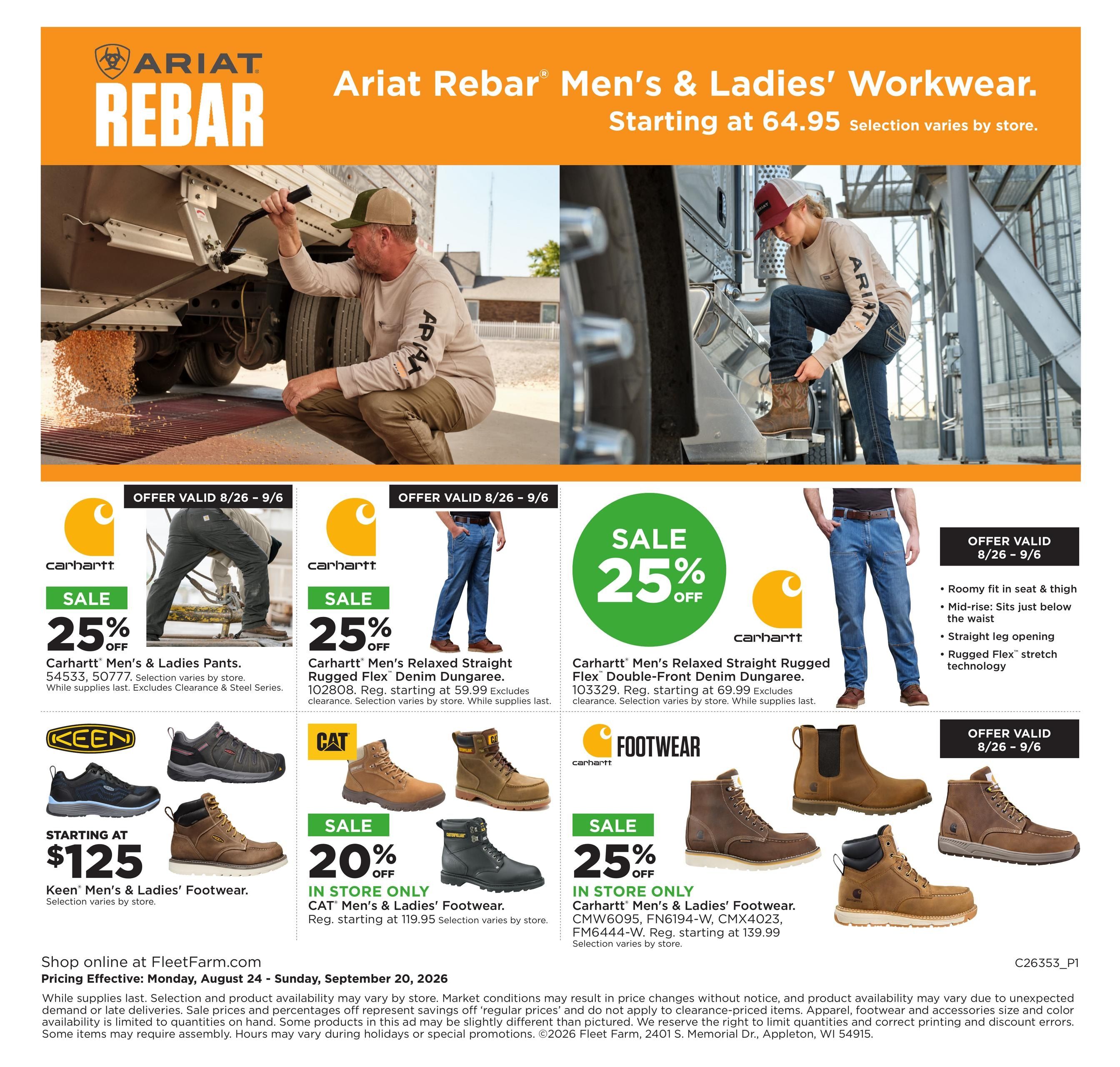 Fleet Farm (MN, ND, SD, WI) Rural Life Weekly Ad August 24 - September 20, 2026
