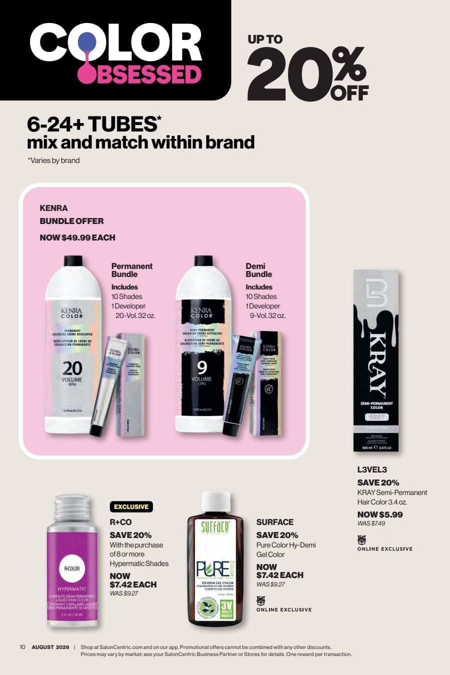 SalonCentric August 2026 Catalog Weekly Ad August 1 - 31, 2026