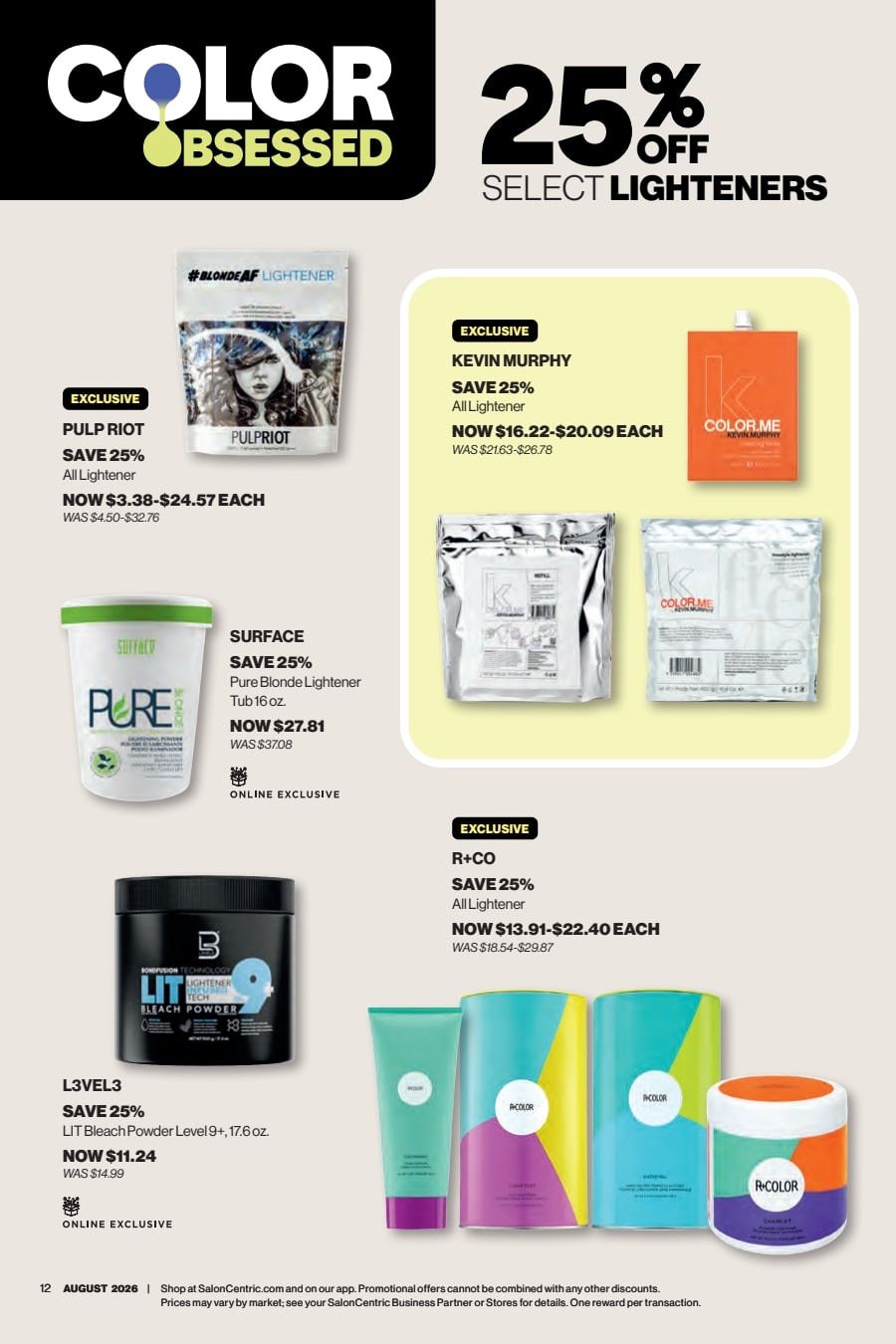 SalonCentric August 2026 Catalog Weekly Ad August 1 - 31, 2026