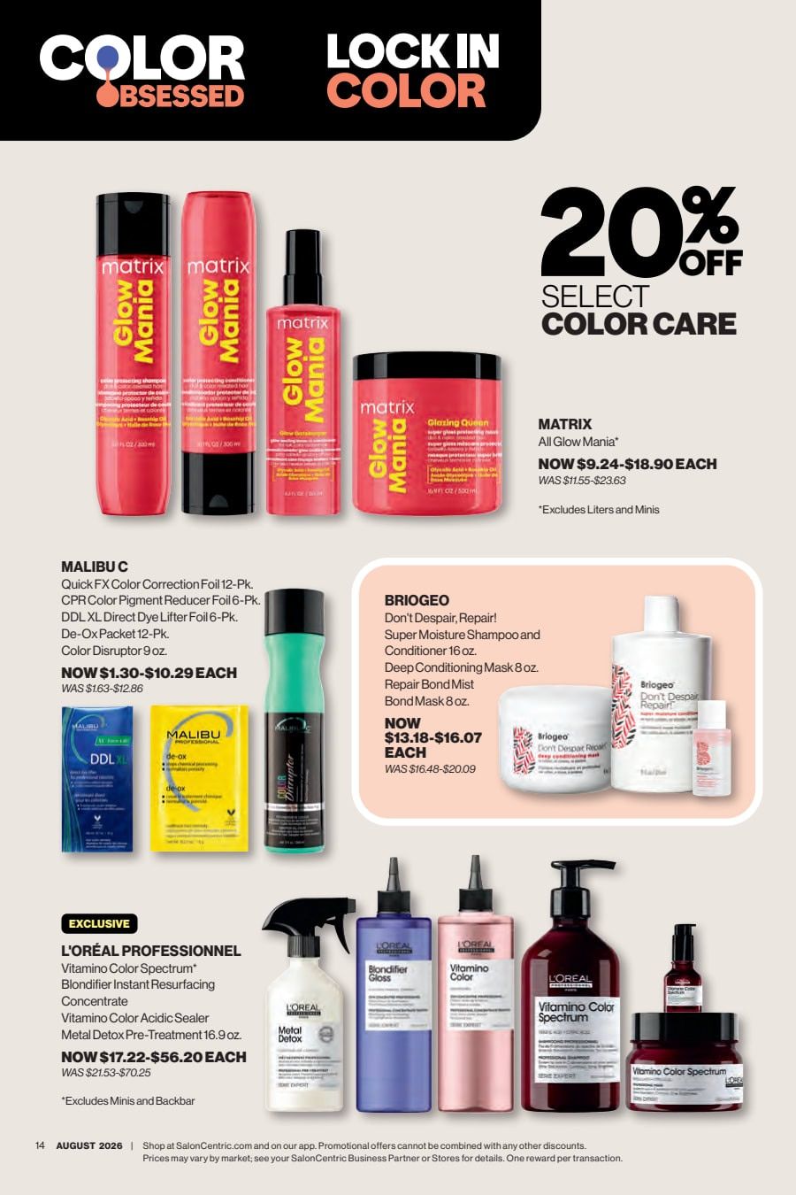 SalonCentric August 2026 Catalog Weekly Ad August 1 - 31, 2026