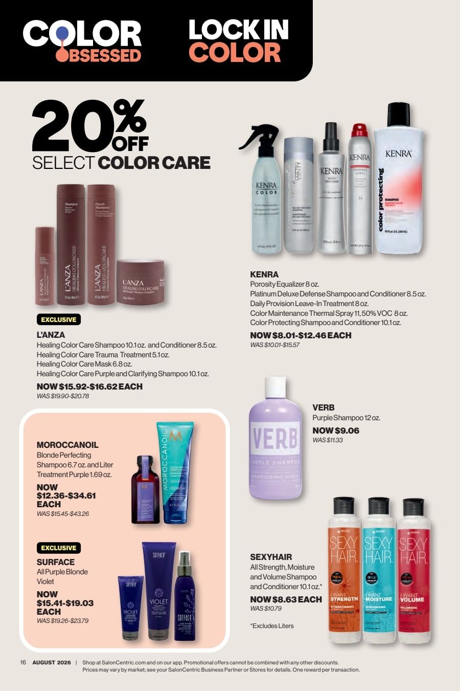 SalonCentric August 2026 Catalog Weekly Ad August 1 - 31, 2026