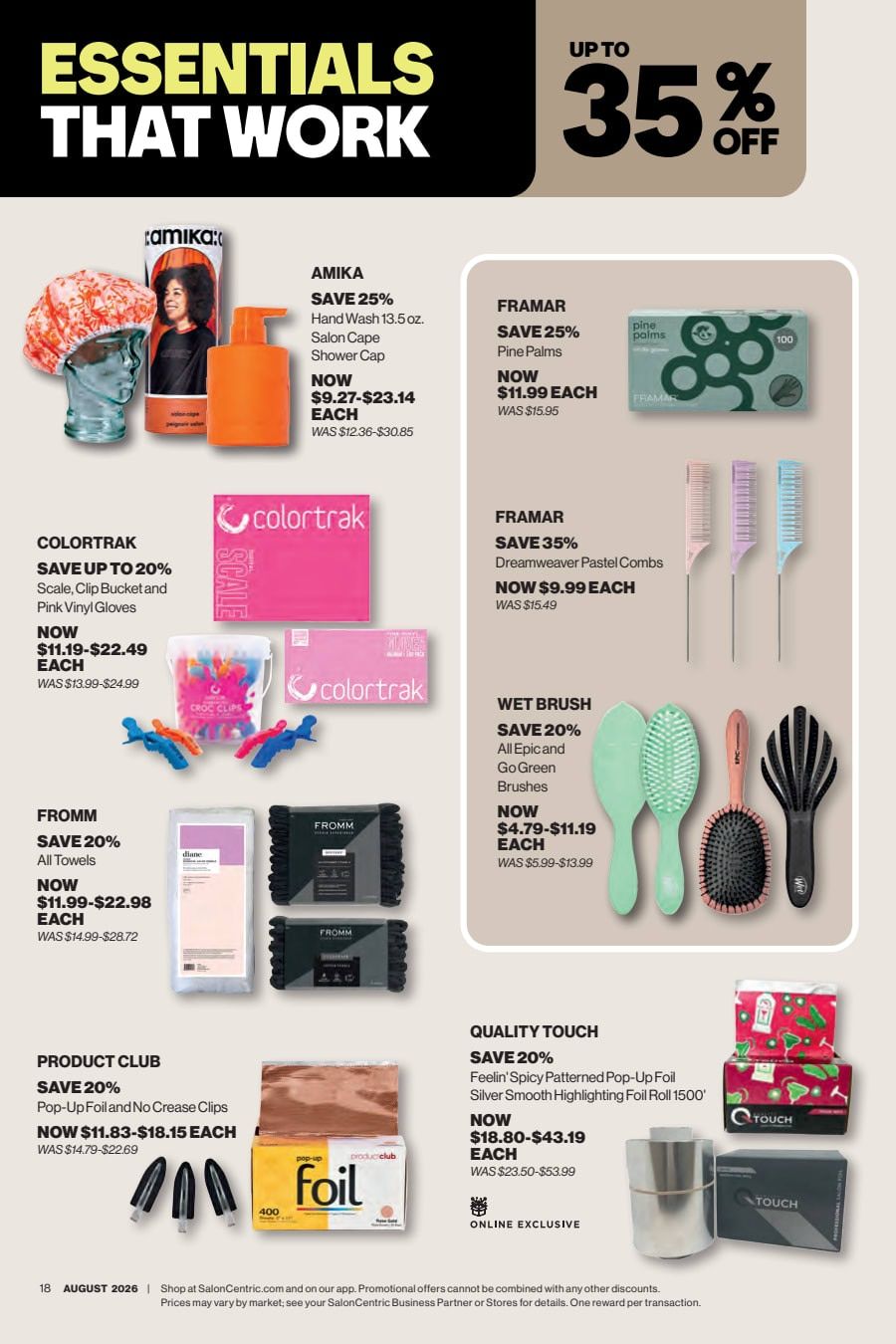 SalonCentric August 2026 Catalog Weekly Ad August 1 - 31, 2026