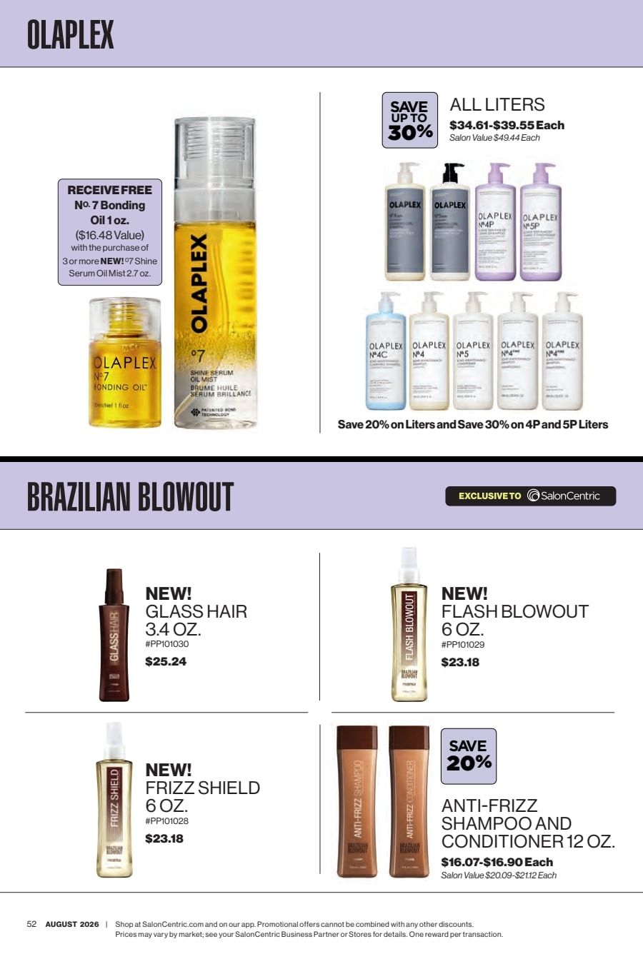 SalonCentric August 2026 Catalog Weekly Ad August 1 - 31, 2026