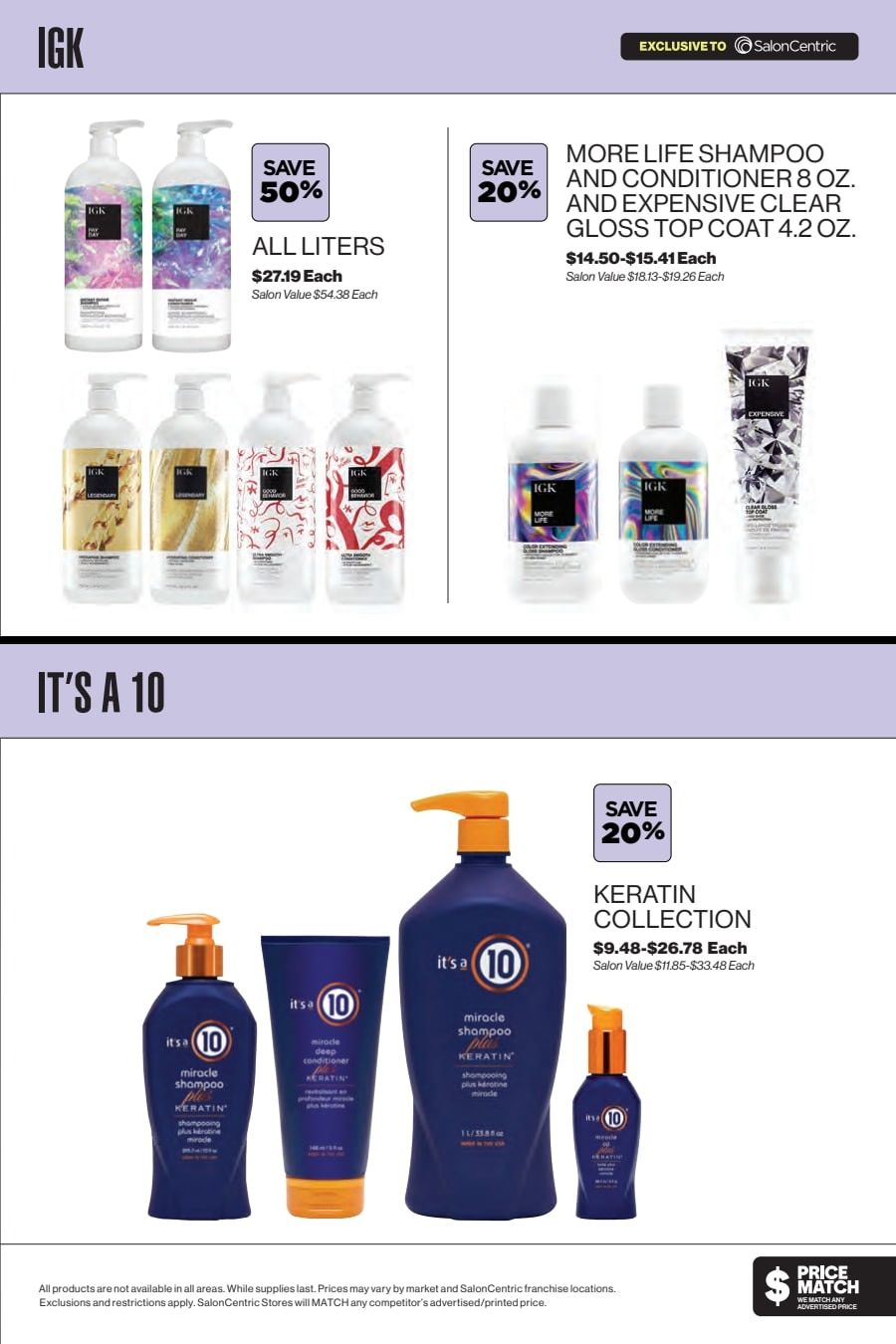 SalonCentric August 2026 Catalog Weekly Ad August 1 - 31, 2026