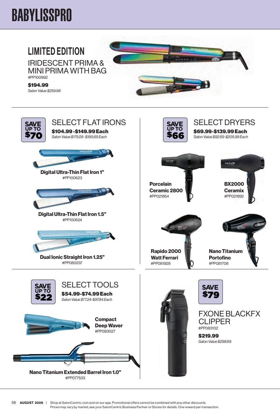 SalonCentric August 2026 Catalog Weekly Ad August 1 - 31, 2026