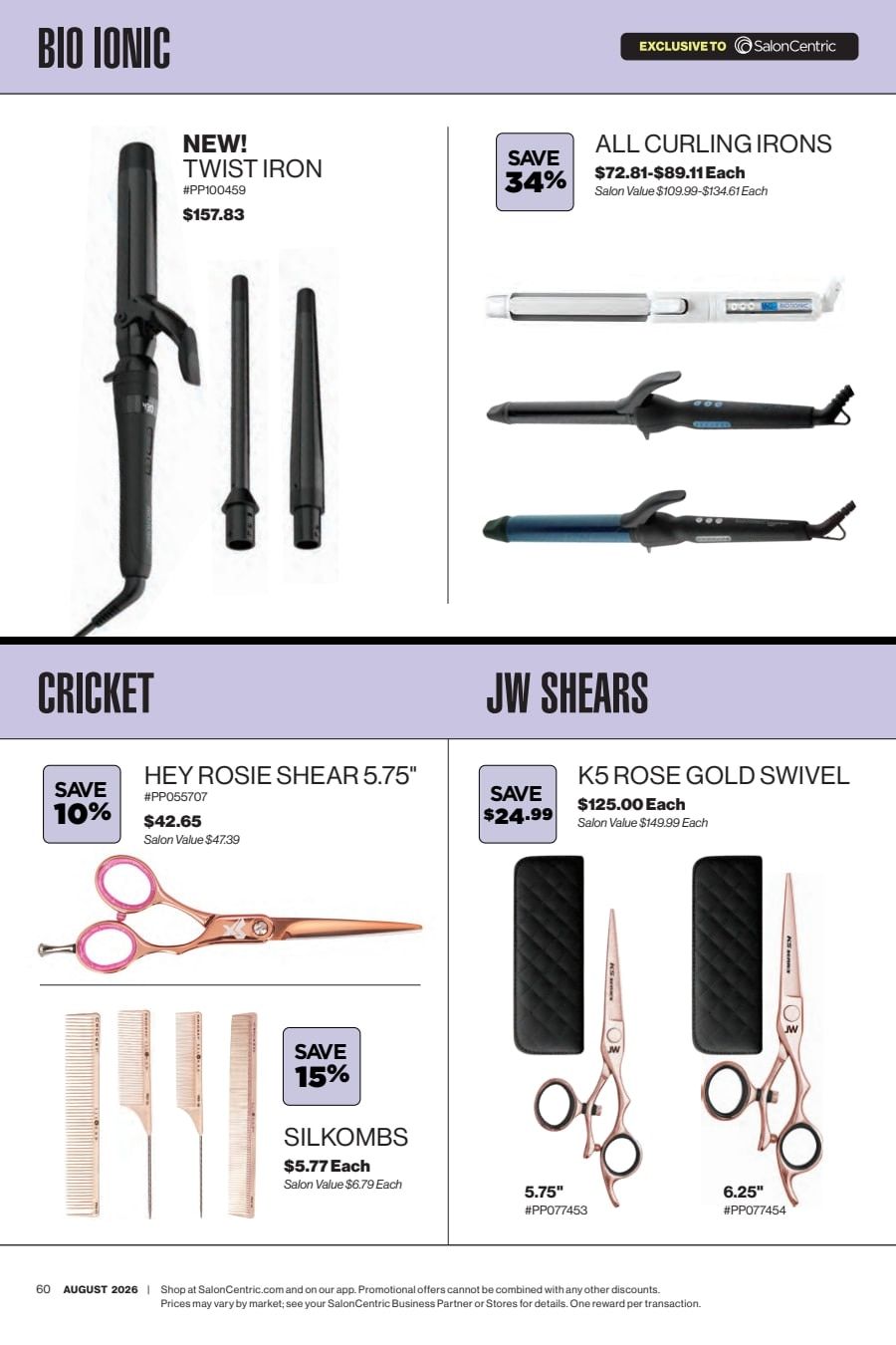 SalonCentric August 2026 Catalog Weekly Ad August 1 - 31, 2026