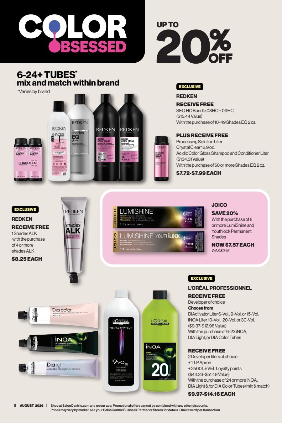 SalonCentric August 2026 Catalog Weekly Ad August 1 - 31, 2026