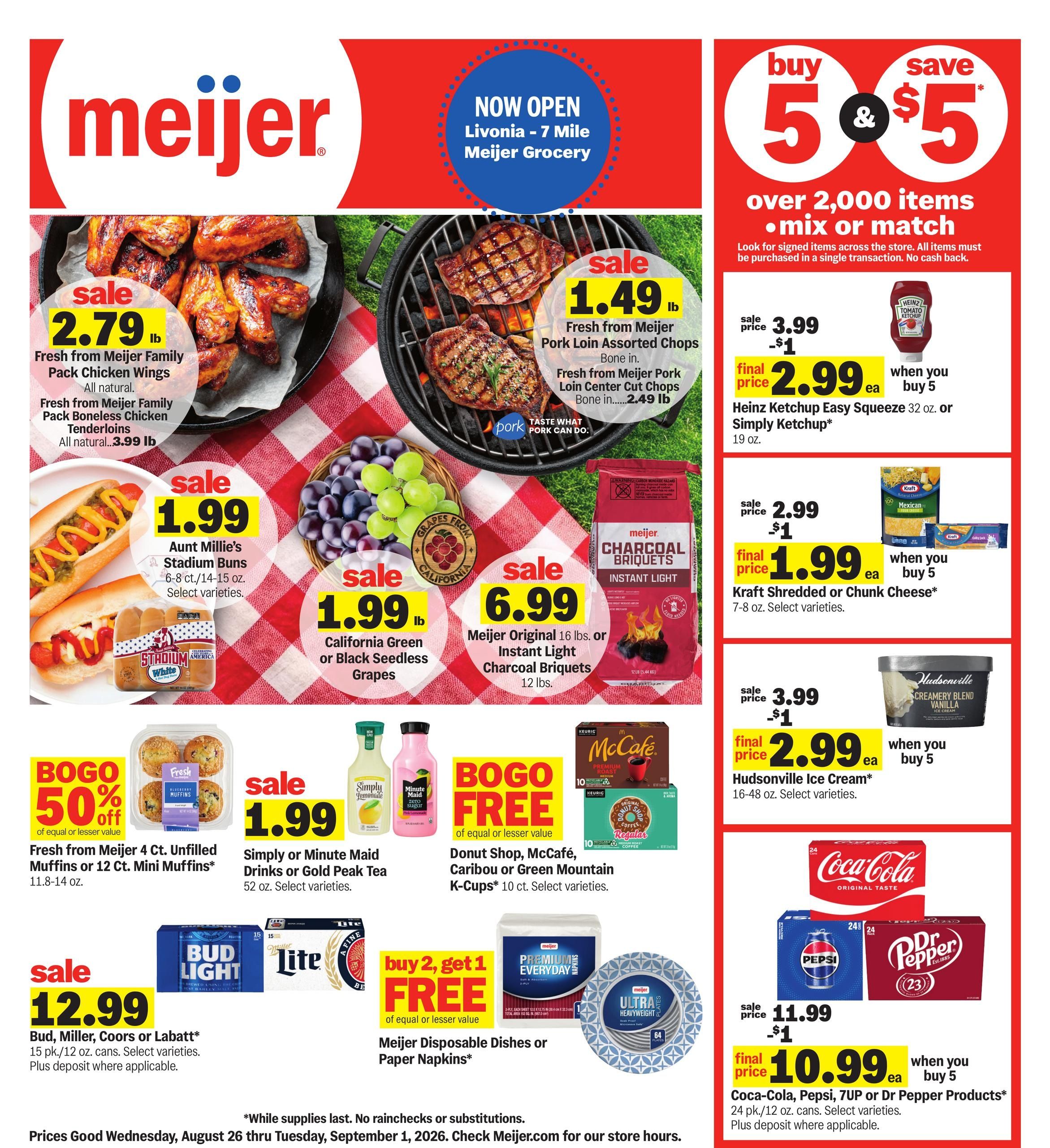 Meijer (Cannonsburg Area, MI) Weekly Ad August 26 - September 1, 2026