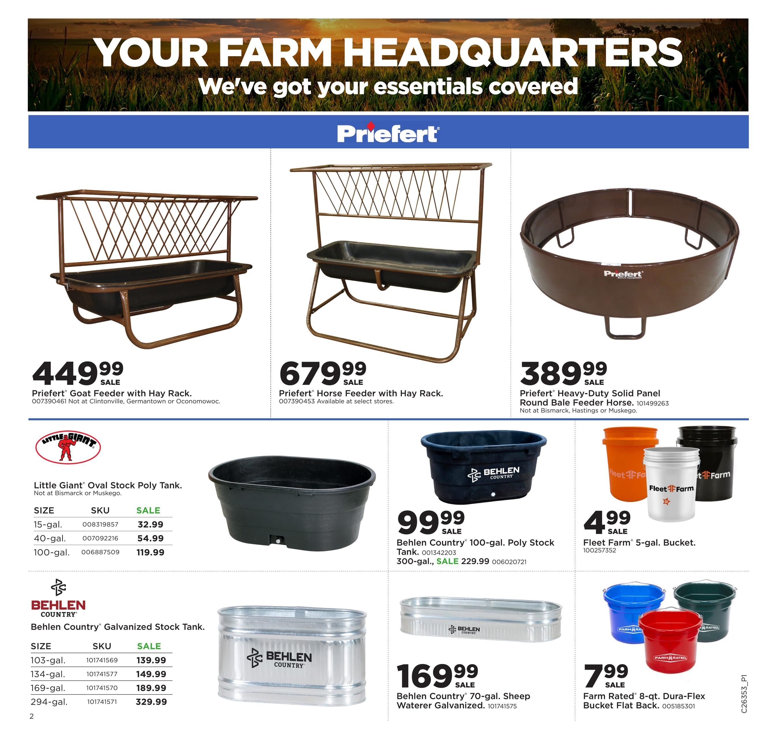 Fleet Farm (IA, NE, SD) Rural Life Weekly Ad August 24 - September 20, 2026