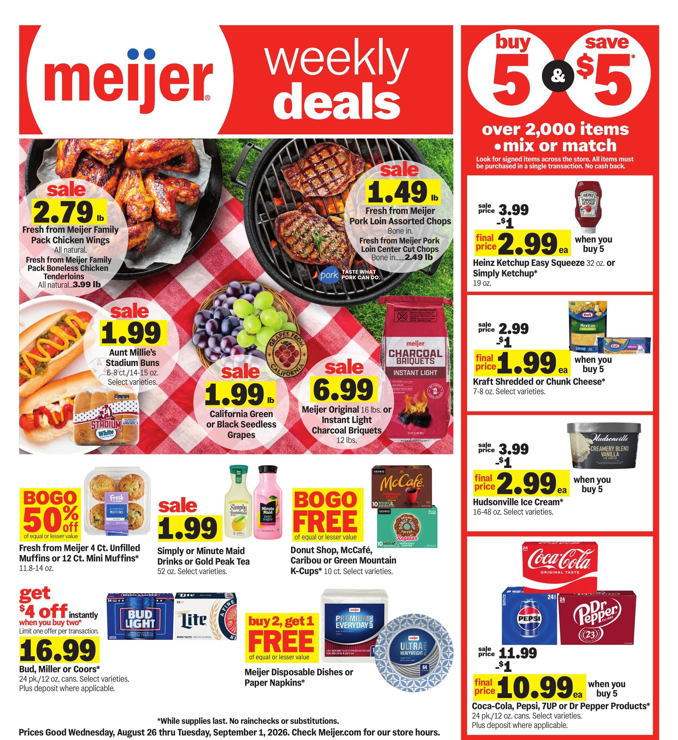 Meijer (Bartlett Area, IL) Weekly Ad August 26 - September 1, 2026