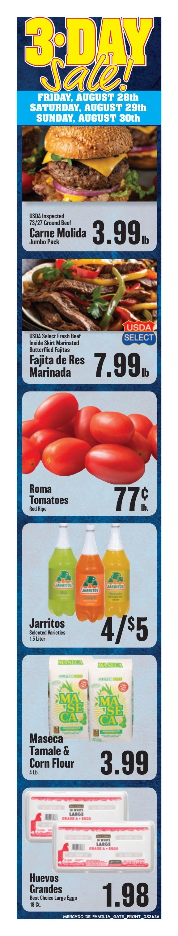 Mercado de Familia Weekly Ad August 26 - September 1, 2026