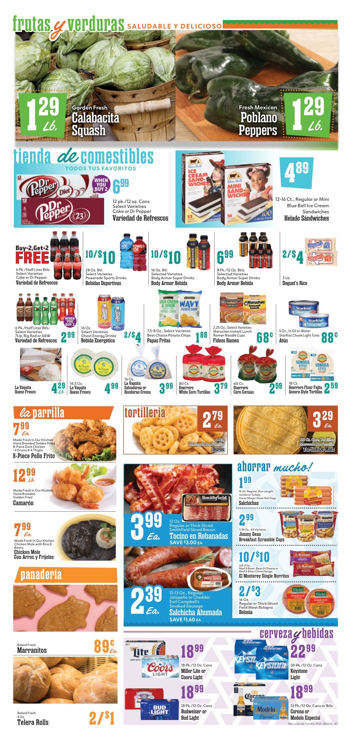 Mercado de Familia Weekly Ad August 26 - September 1, 2026