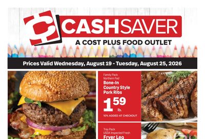 Cash Saver Beaumont Weekly Ad August 19 - 25, 2026
