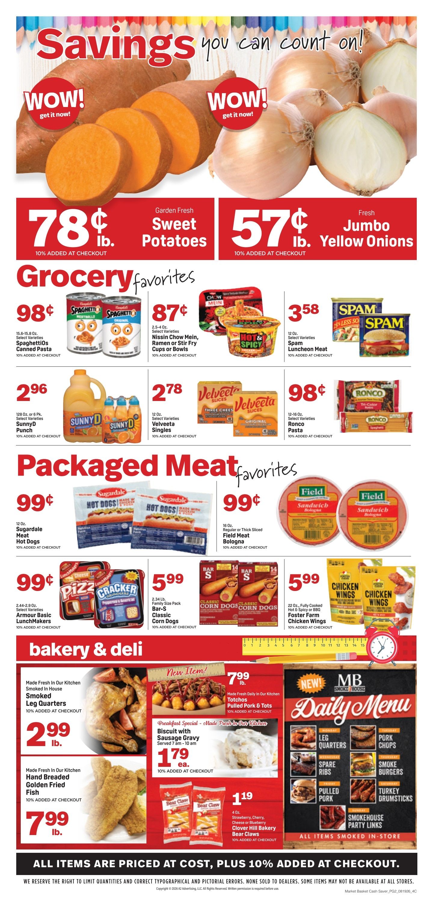 Cash Saver Beaumont Weekly Ad August 19 - 25, 2026
