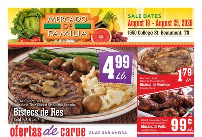 Mercado de Familia Weekly Ad August 19 - 25, 2026