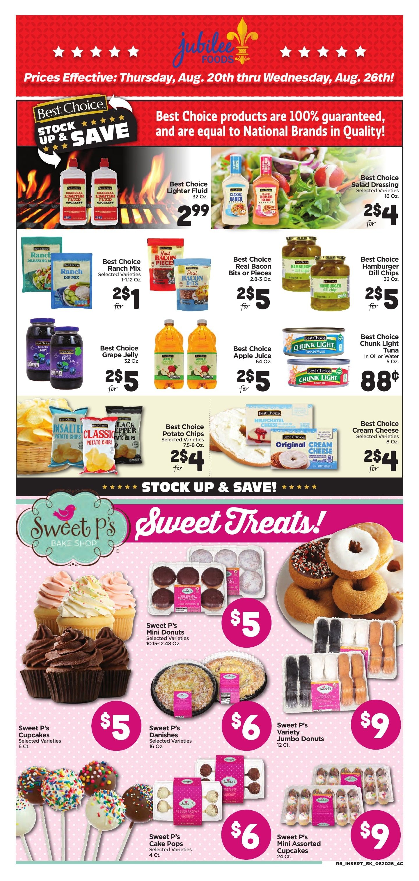 Jubilee Foods Pearl River Weekly Ad August 20 - 26, 2026