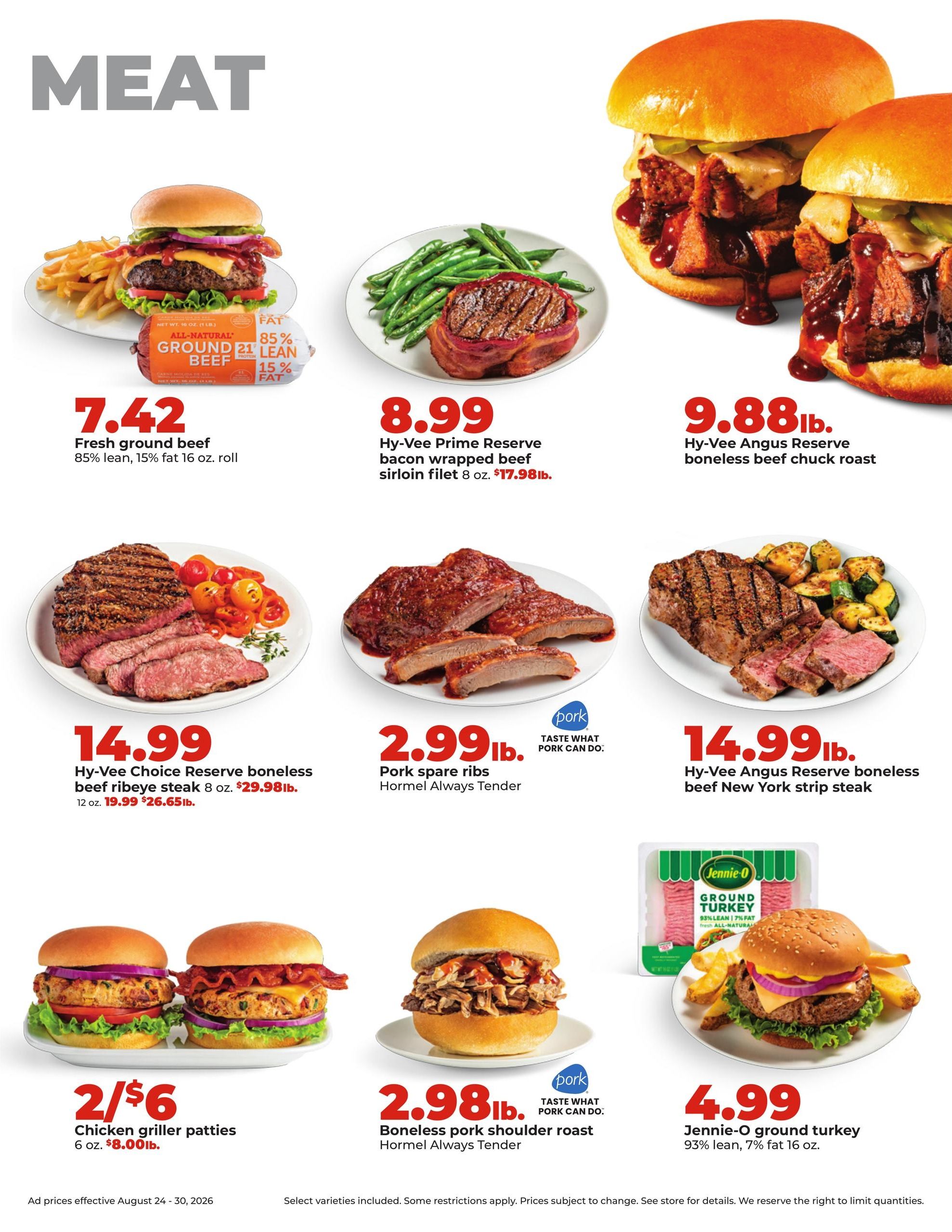 Hy-Vee (Eau Claire Area, WI) Weekly Ad August 24 - 30, 2026