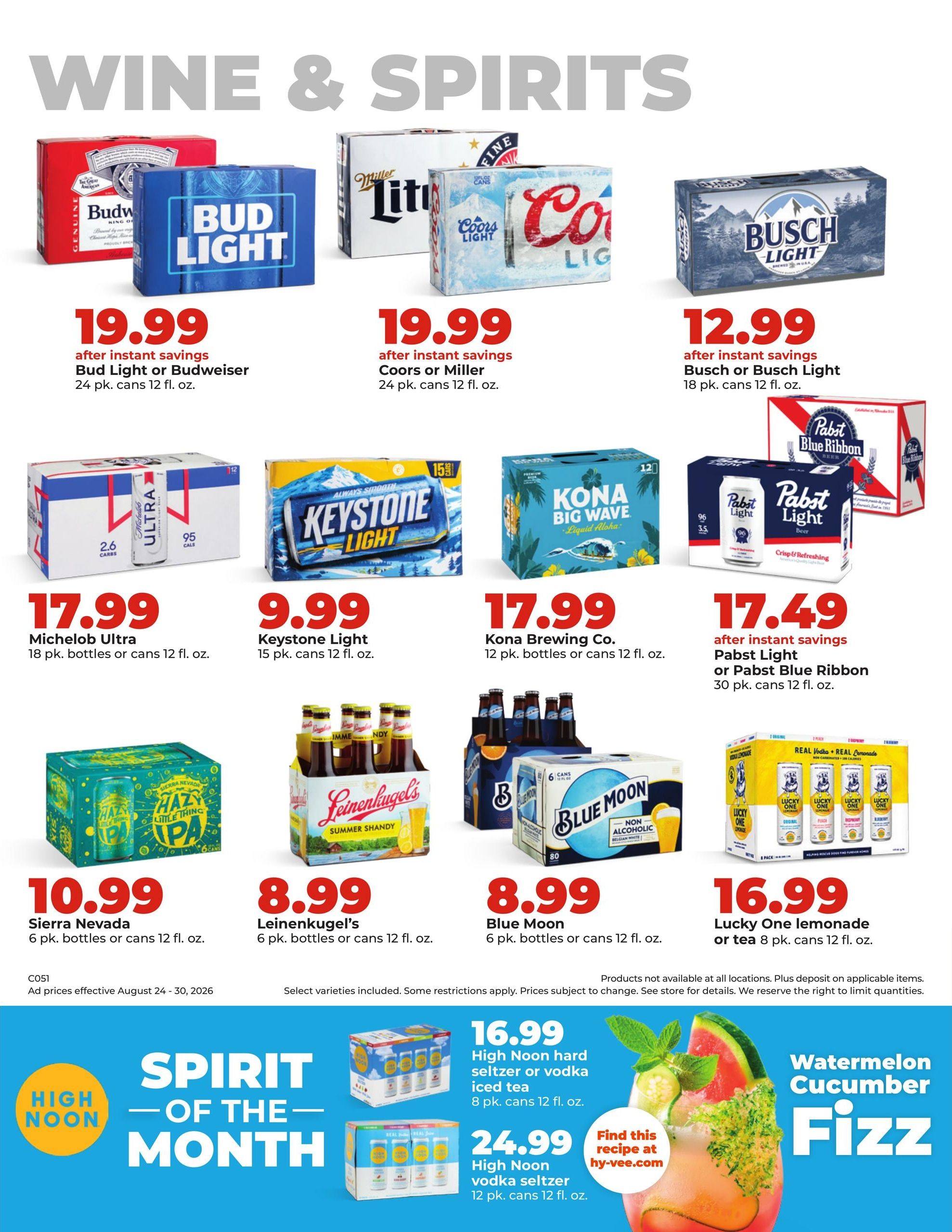 Hy-Vee (Eau Claire Area, WI) Weekly Ad August 24 - 30, 2026