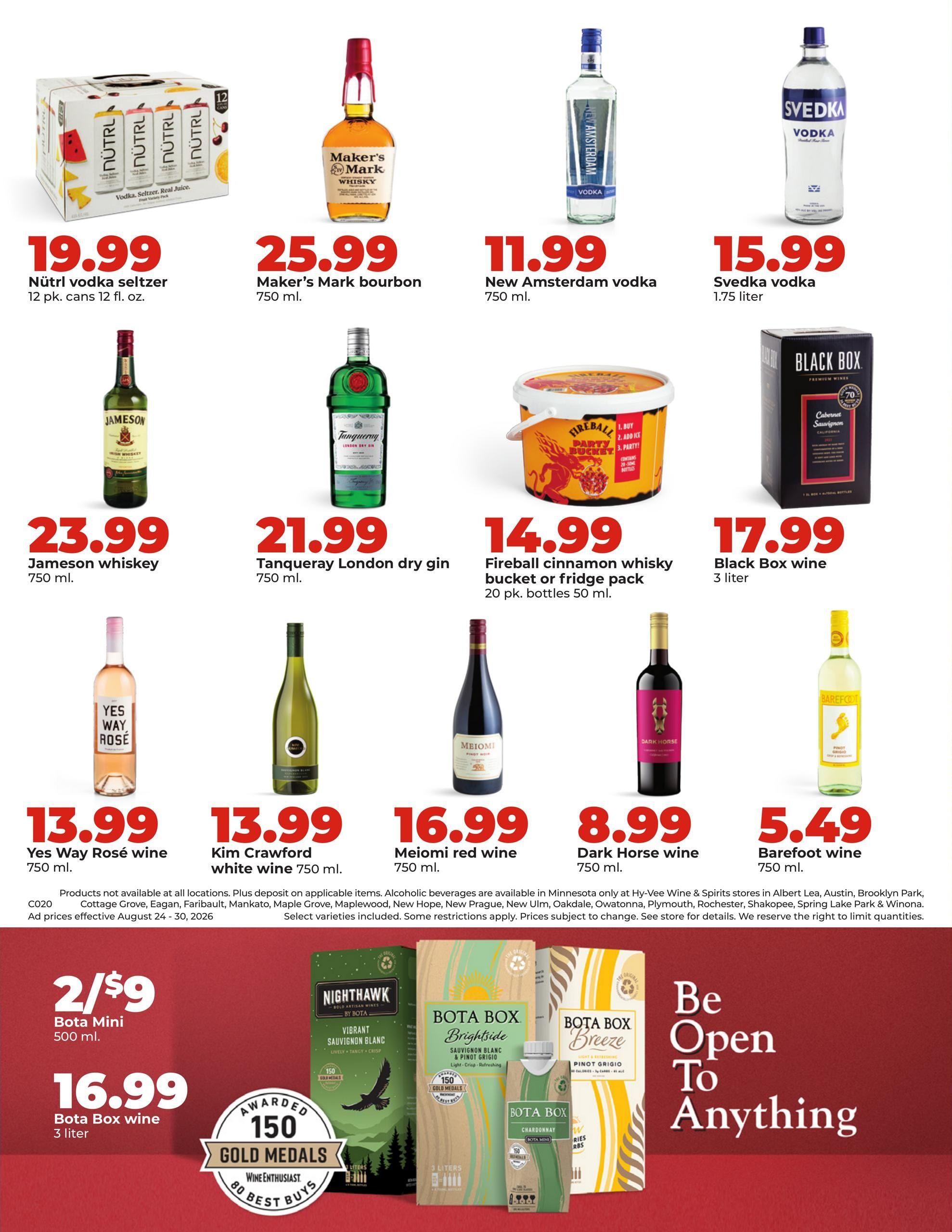 Hy-Vee (Northfield Area, MN) Weekly Ad August 24 - 30, 2026