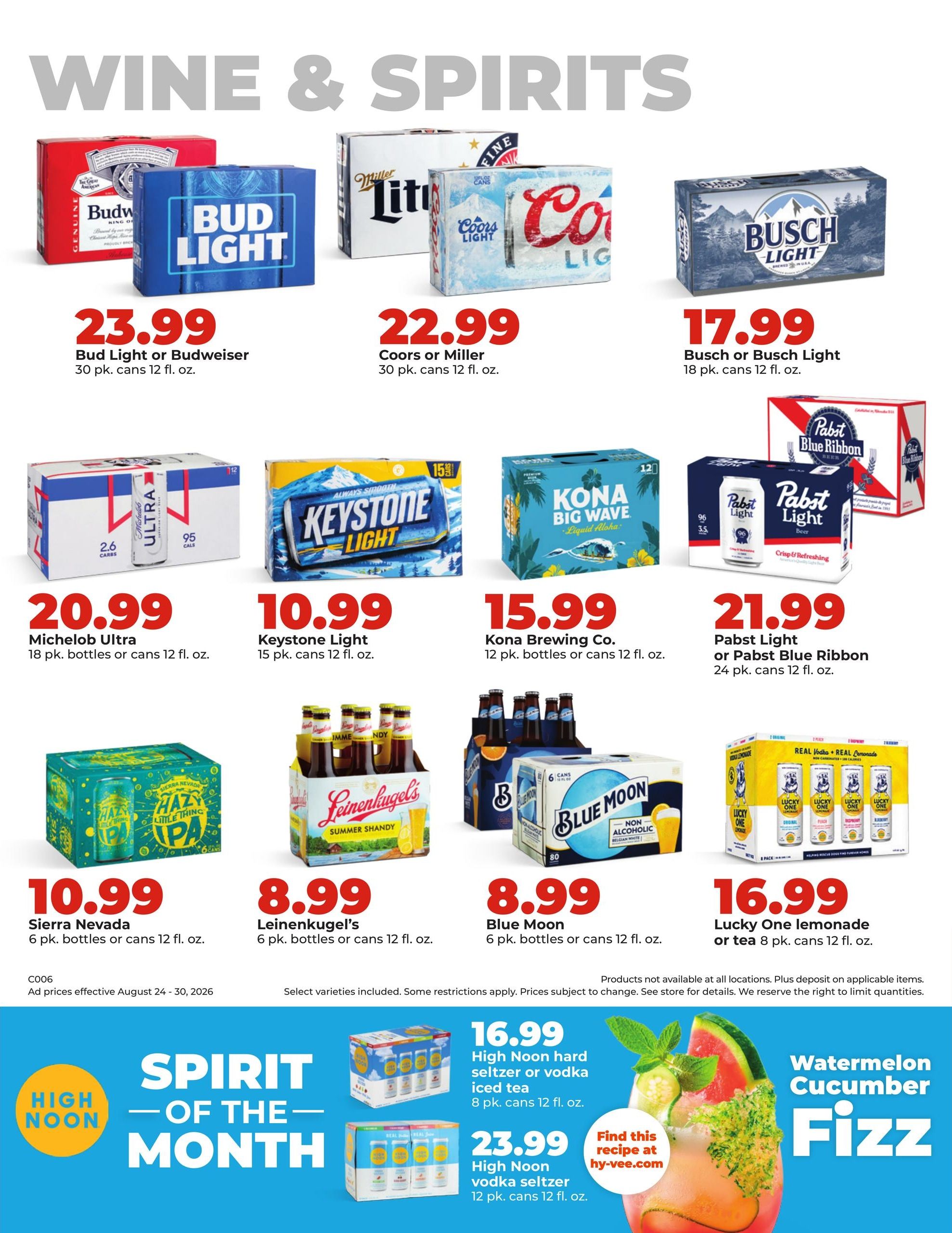 Hy-Vee (Maysville Area, MO) Weekly Ad August 24 - 30, 2026