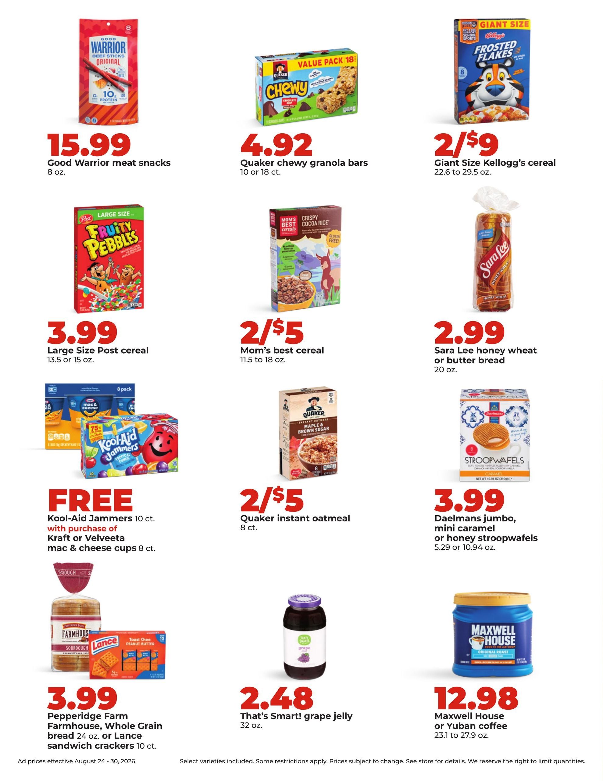 Hy-Vee (Pipestone Area, MN) Weekly Ad August 24 - 30, 2026