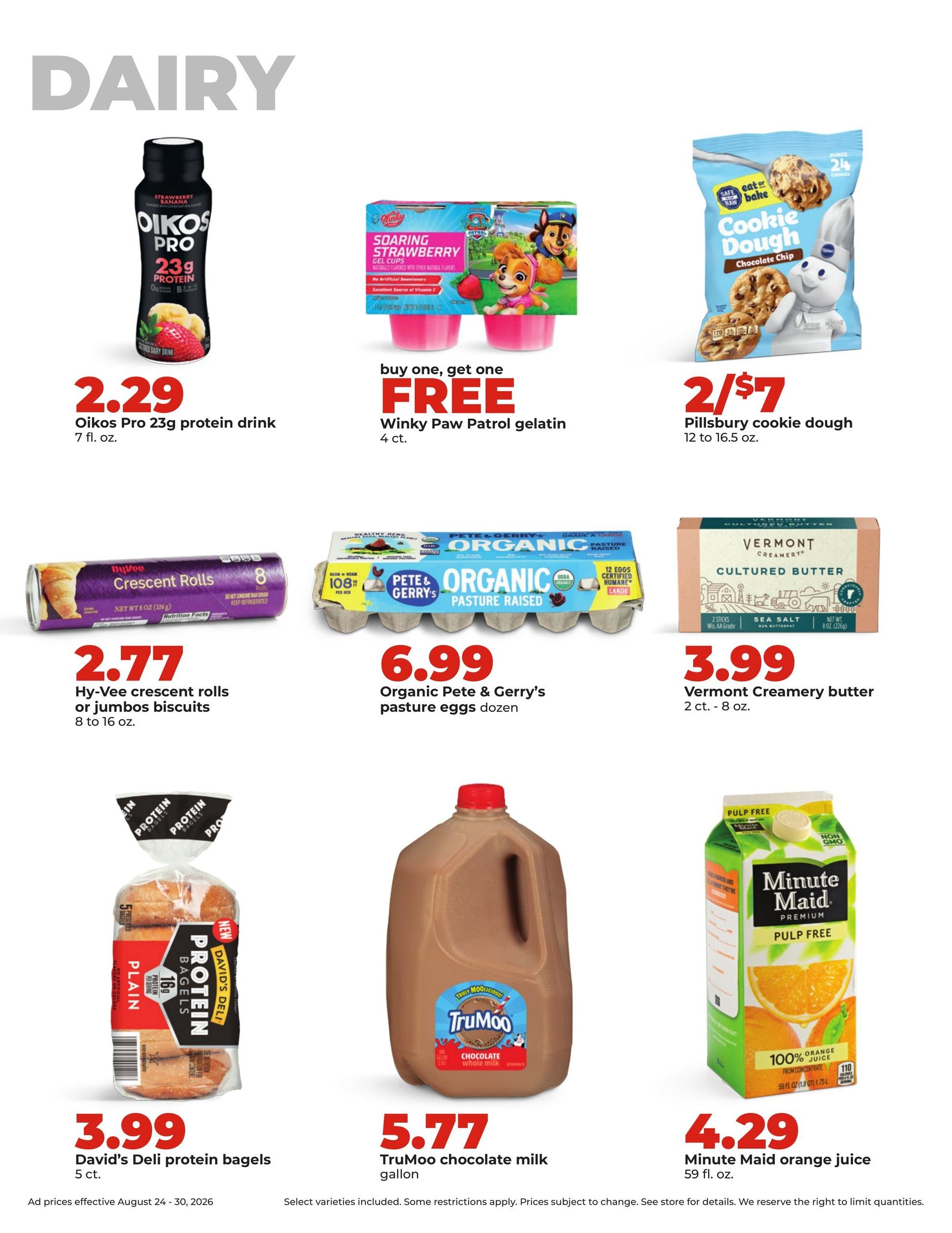 Hy-Vee (Pipestone Area, MN) Weekly Ad August 24 - 30, 2026