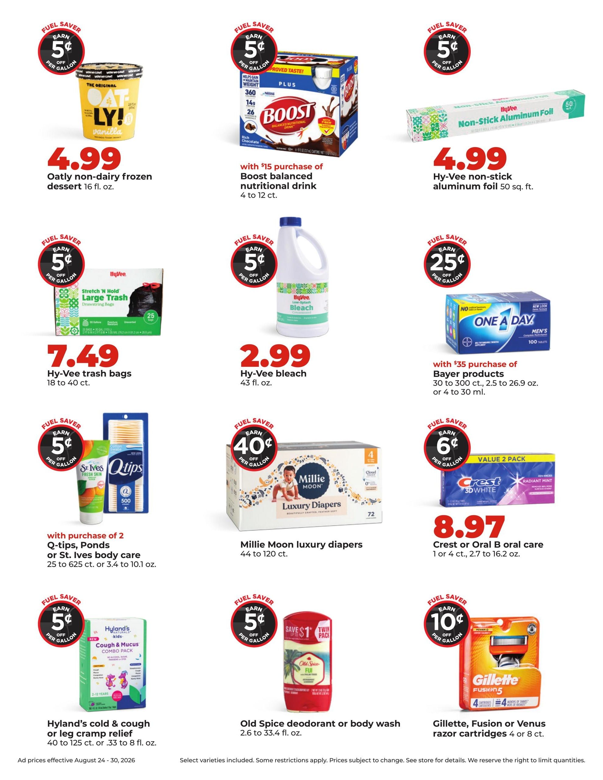 Hy-Vee (Osceola Area, NE) Weekly Ad August 24 - 30, 2026