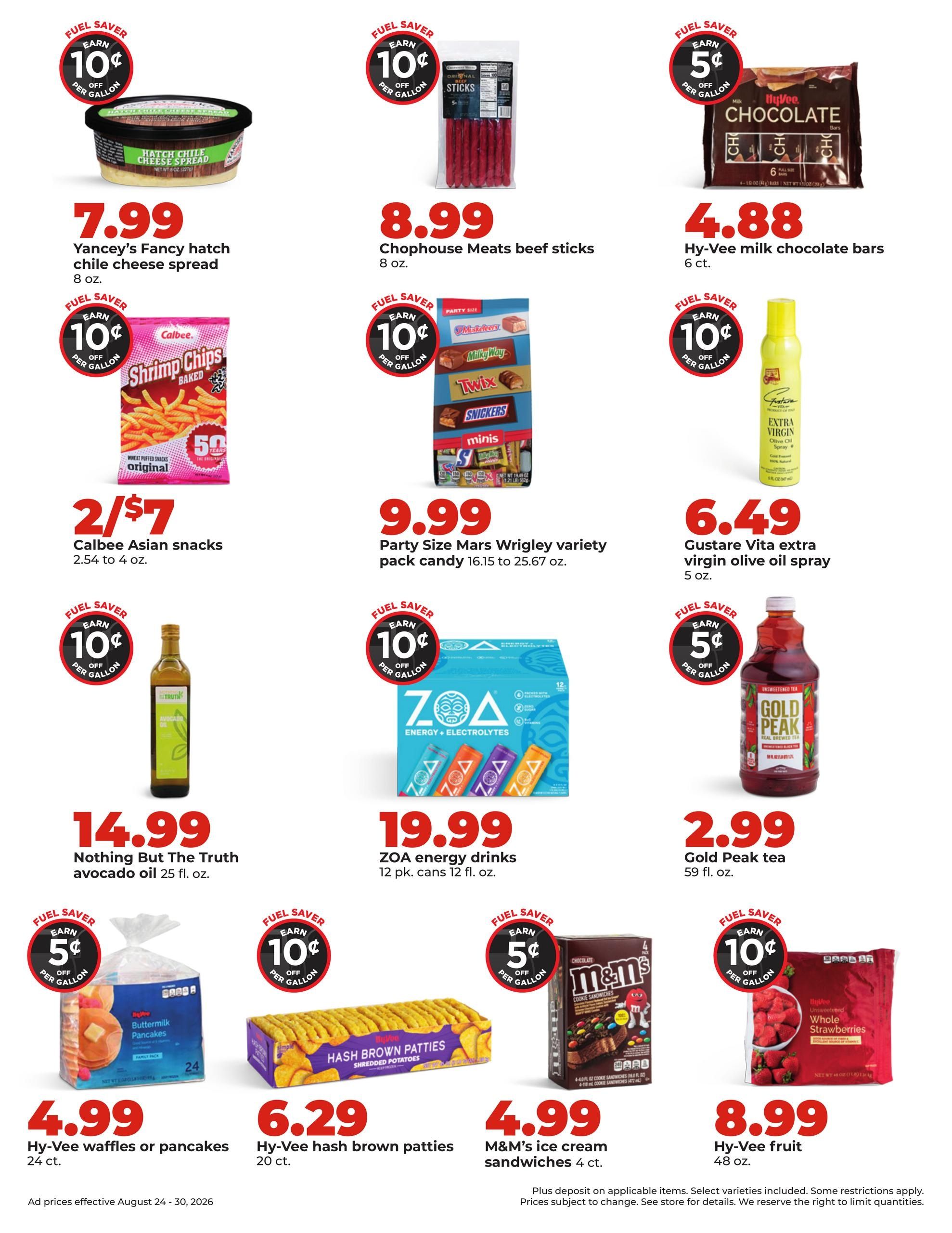 Hy-Vee (Peoria Area, IL) Weekly Ad August 24 - 30, 2026