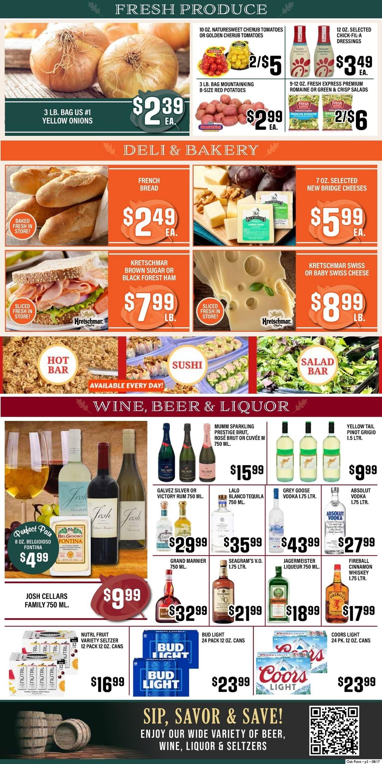 Oakpoint Fresh Market Weekly Ad August 19 - 25, 2026
