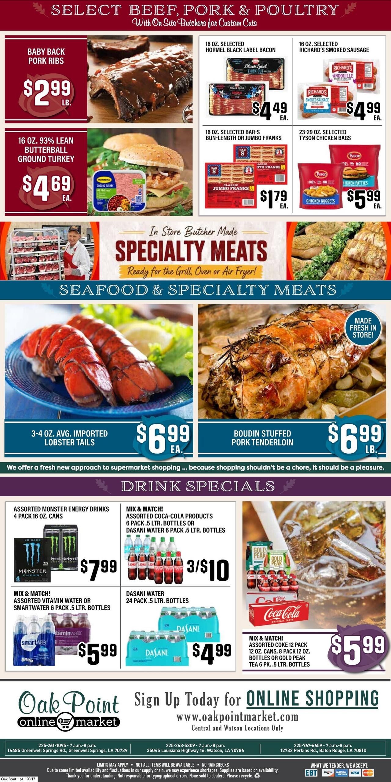 Oakpoint Fresh Market Weekly Ad August 19 - 25, 2026
