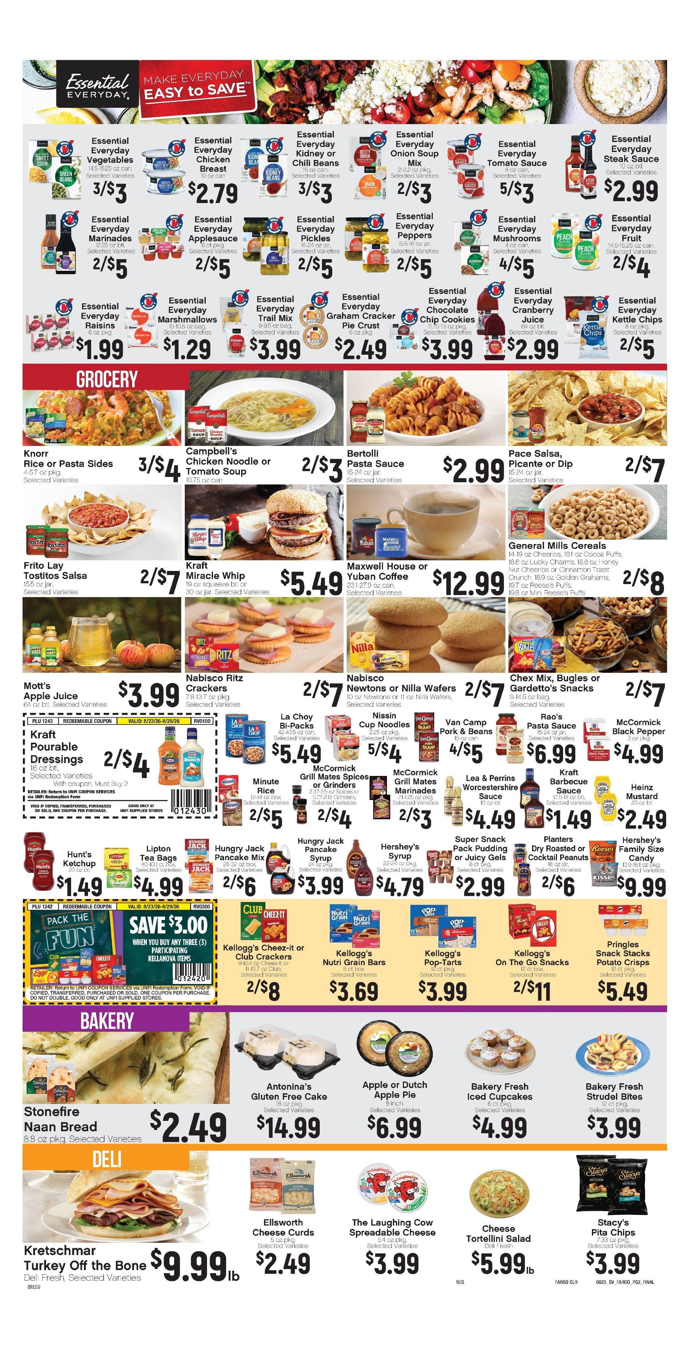 Ashley Supervalu Weekly Ad August 24 - 30, 2026