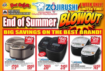Marukai Hawaii Zojirushi Sale Weekly Ad August 19 - 25, 2026
