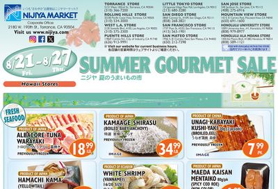 Nijiya Market Weekly Ad August 21 - 27, 2026