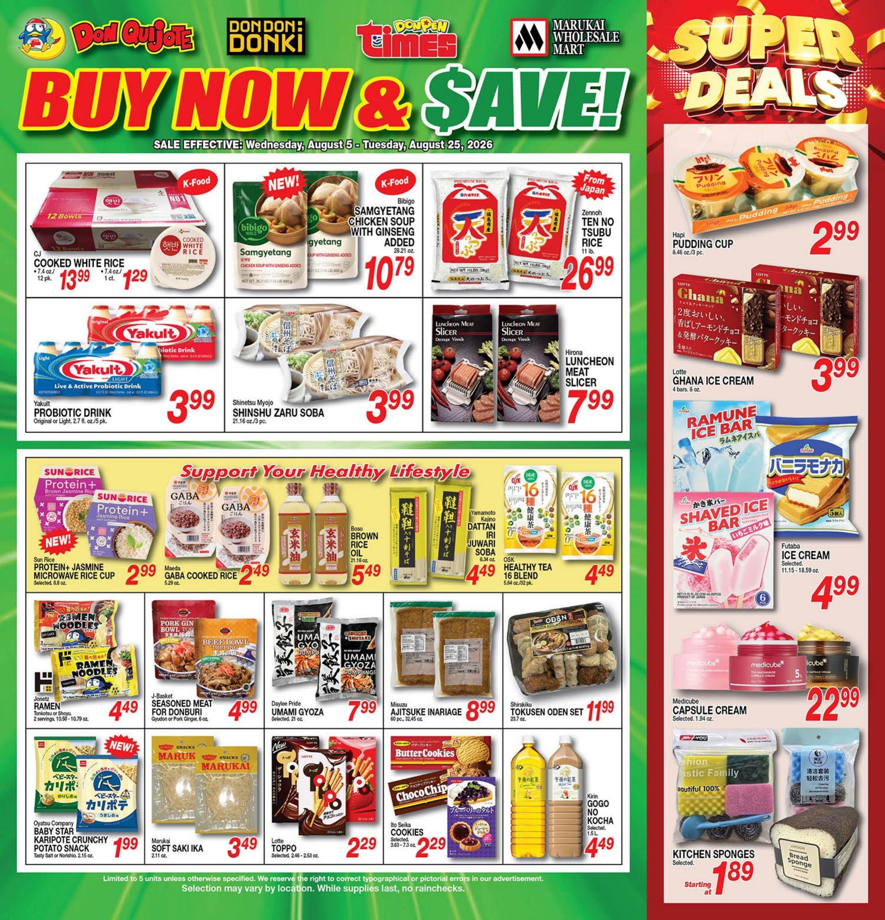 DonPen Times Kunia Buy Now and Save Weekly Ad August 5 - 25, 2026