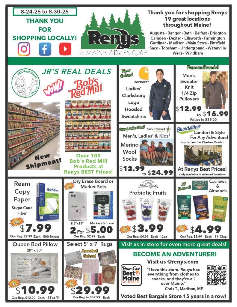 Renys Weekly Ad August 24 - 30, 2026