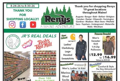 Renys Weekly Ad August 24 - 30, 2026