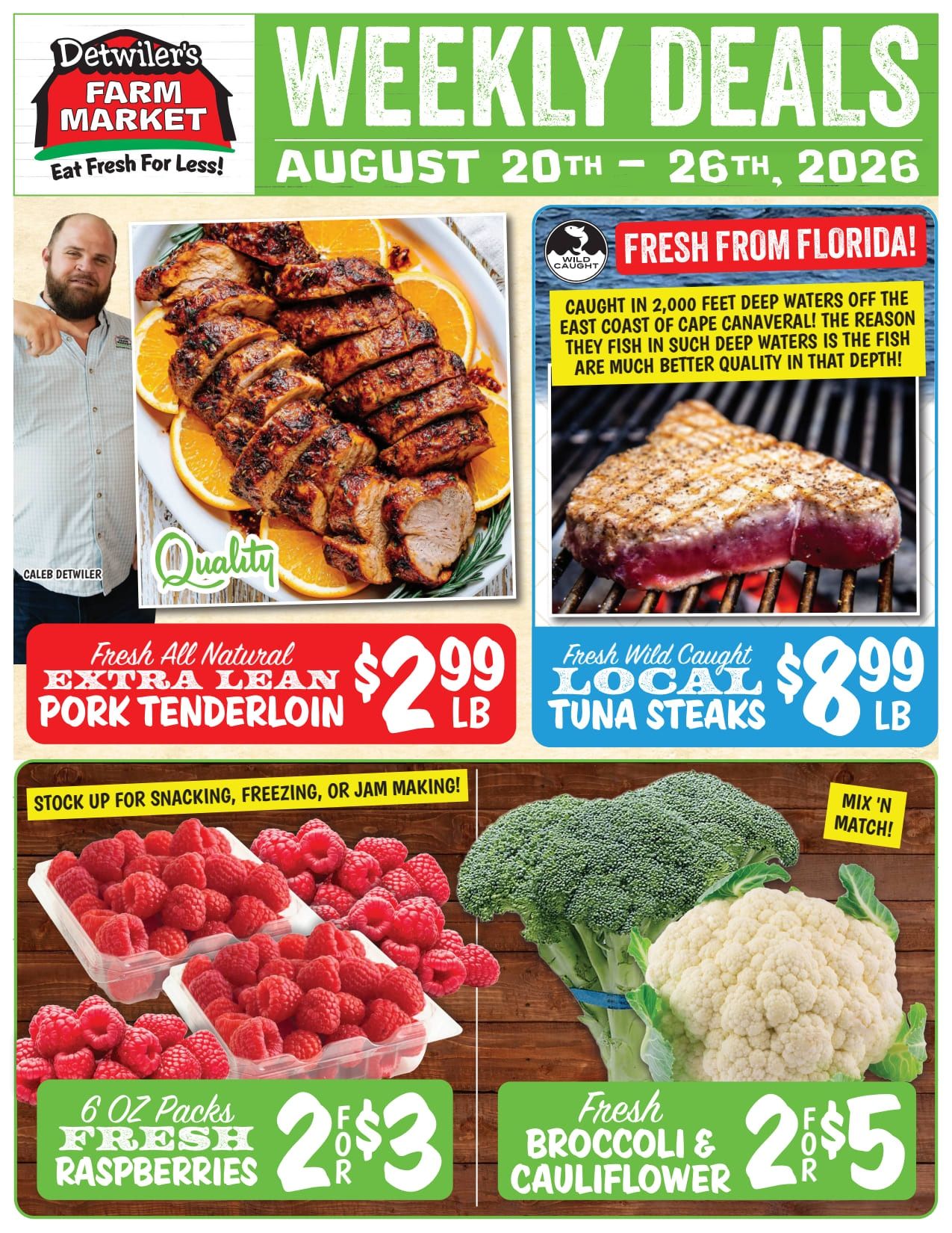 Detwiler's Farm Market Weekly Ad August 19 - 26, 2026